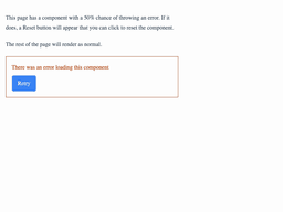 Retry single component after error